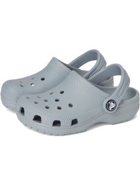 Crocs Kid's Classic Clog CROCS Classic Light Gray Slip-On Sandal Concrete Size 6